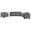 Upholstered 3 Piece Sofa Set With Legs