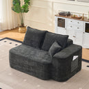 L-Shaped Sectional Sofa Couch With Chaise, Extra Deep Seats