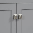 Bathroom Vanity With Ceramic Sink, Modern Single Bathroom Cabinet With 2 Doors And A Shelf, Soft Close Doors