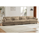 Super Comfort Oversized Modular Velvet Sectional Sofa, Deep Seat Convertible L Shaped Couch