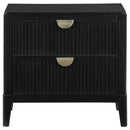 Brookmead - 2-Drawer Nightstand - Black