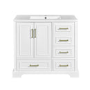 Traditional Bathroom Vanity With Soft Close Doors And Drawers