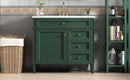 Bathroom Vanity & Top Sink, Modern Bathroom Storage Cabinet With 2 Drawers And A Tip-Out Drawer