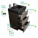 Alice - Bathroom Vanity With Sink, Large Storage Freestanding Bathroom Vanity For Modern Bathroom, One-Piece Sink Basin Without Drain And Faucet