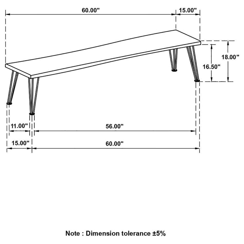 Sherman - Bench Base, Box 2 of 2 - Natural Acacia
