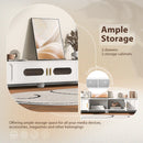 Modern TV Stand For TVs Up To 80", 2 Drawers And Cabinet