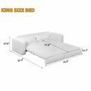 Sleeper Pull Out Sofa Bed, 3 In 1 Convertible Chaise Lounge