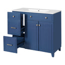 Bathroom Vanity With Sink, Soft Close Doors, Adjustable Shelves