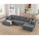 Modern Minimalist U - Shape Modular Sectional Sofa