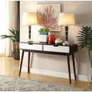Christa - Accent Table - Espresso & White - Atlantic Fine Furniture Inc