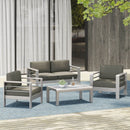 Cape Coral - 4 Pieces Outdoor Patio Chat Set