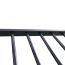 Triple Bunk Bed, Full Size With Sturdy Metal Frame And Safe Stairs - Black