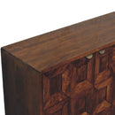 Solis - Carved 4 Door Sideboard - Brown