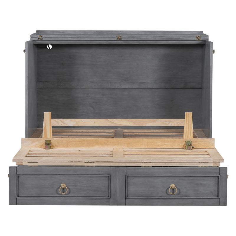 Murphy Bed With Large Drawers And Stylish Design