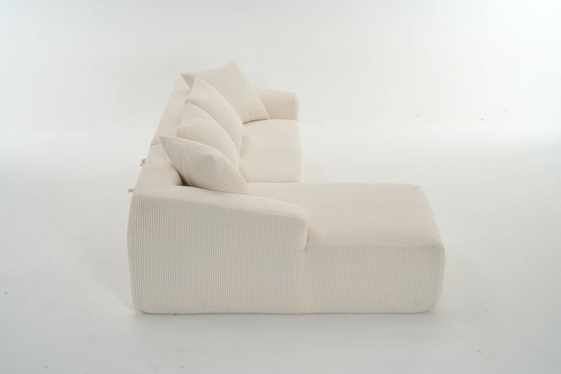 Combined 3 Seater Sofa With 4 Pillows