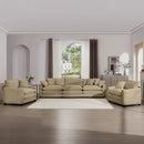 Elegant Corduroy Oversized Sectional Sofa Set With Deep Seats And Flexible Layout