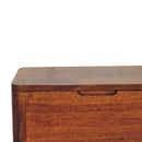 Lid Up Storage Stool - Brown