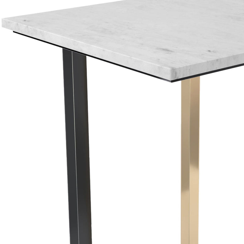 Rendal - Marble Side Table - White