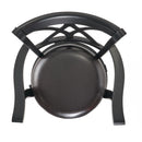 Elegant Leather Swivel Bar Stool With Arms - Espresso