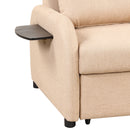 Versatile Pull Out Sofa Sleeper 3 In 1 With Wing Table & USB Charge, Compact Design