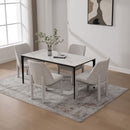 Wide Minimalist Dining Chair