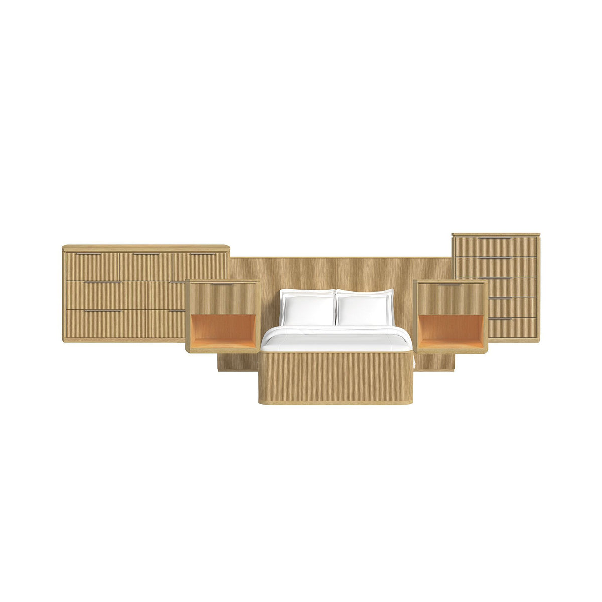 Sylvie Wall Bed Bedroom Set in Dark Brown by Elements International, view 4