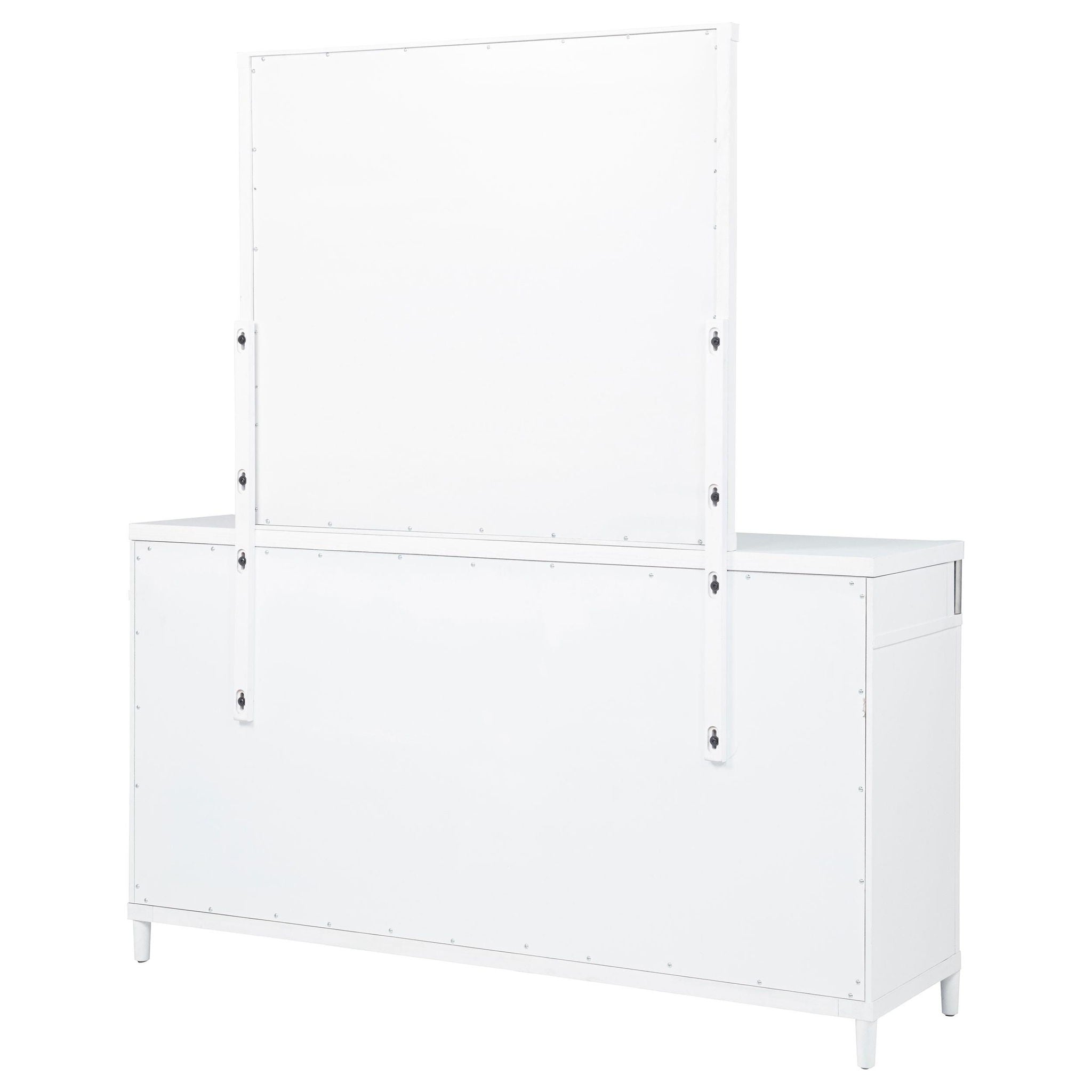 Gracemont 8-drawer Bedroom Dresser with Mirror White