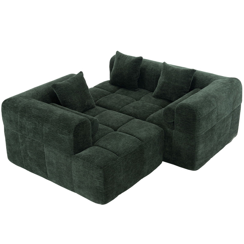 Sectional Free Combined Sofa With 2 Side Pockets