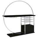 Risley - 2-Door Circular LED Home Bar With Wine Storage