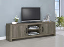 Burke - 2 Door Engineered Wood TV Stand - Gray Driftwood - Atlantic Fine Furniture Inc