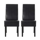 Contemporary Dining Chair With Rubberwood Legs (Set of 2)