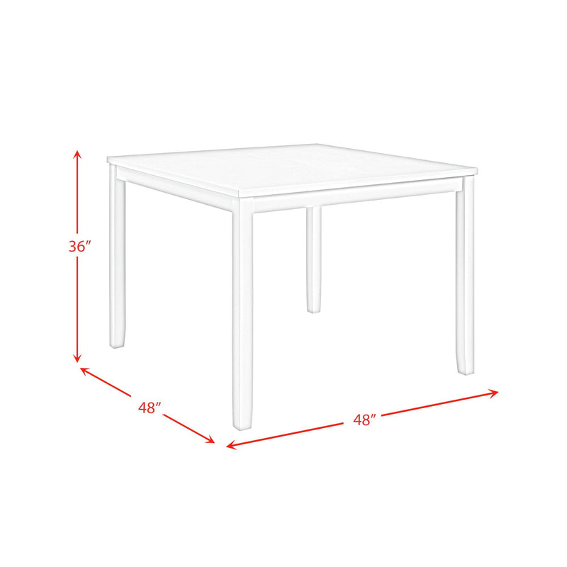 Kona - Square Counter Table - White