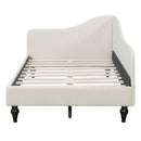 Modern L Shaped Linen Daybed With Legs