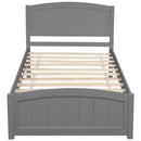 Platform Bed & Headboard, Footboard And Wood Slat Support