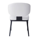 7 Pieces Contemporary Dining Set With Faux Leather Chairs