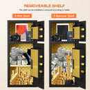 Large Double Door Coin Operated Safe, Digital Security Safe With Fireproof And Waterproof Bag