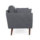 Luminate - Upholstered Fabric Club Chair With Tapered Legs And 2 Accent Pillows