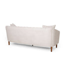 Contemporary 3 Seater Sofa With Plush Accents