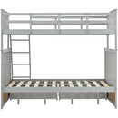 Bunk Bed With Ladder, And Safety Guard Rails