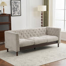Upholstered Sofa Modern 3 Seater Sofa Couch With Tufted Design For Living Room
