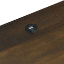 Transitional Nightstand With Dual USB Charging And Motion Sensor Light