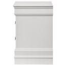 Louis Philippe - 2-Drawer Nightstand Bedside Table - White