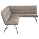 Dodson - Fabric Upholstered L-Shaped Nook Dining Bench
