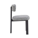 Modern Upholstered Armless Dining Chairs With Metal Legs