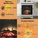 Lotus - Fireplace - Mirrored & Faux Diamonds - Atlantic Fine Furniture Inc