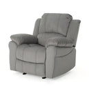 Wide Manual Glider Standard Recliner - Gray