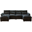 Modular Sectional Sofa Cloud Couch With Double Chaise Lounge