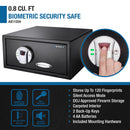 0 79 Cu Ft Biometric Security Safe - Black