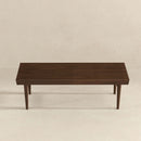 Mia - Mid-Century Modern Bench - Dark Brown