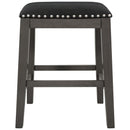 5 Pieces Counter Height Rustic Farmhouse Dining Room Wooden Bar Table Set With 2 Stools And 2 Chairs